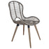 Swen Studio -  Dining Chairs 6 pcs Brown Natural Rattan
